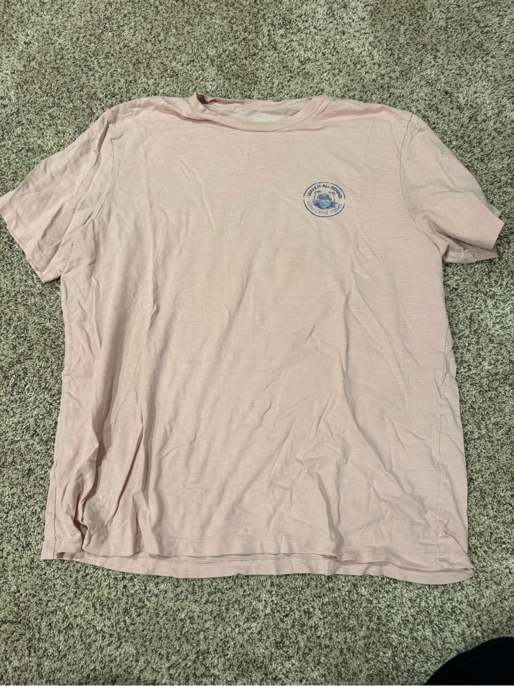 Vineyard Vines Pale Pink Short Sleeve Logo Tee